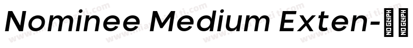 Nominee Medium Exten字体转换
